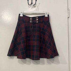 PICKUP ONLY black and red goth style alt skirt